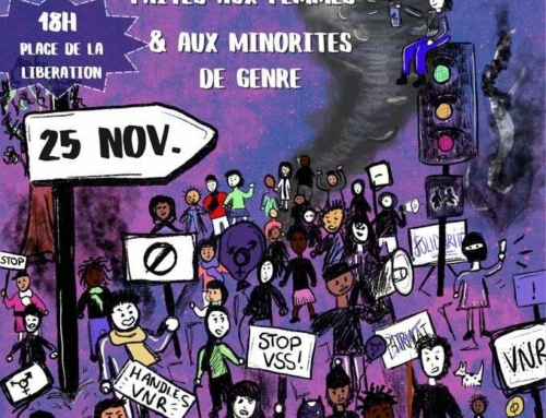 25 novembre 18h place de la Lib : Stop aux violences faites aux femmes et aux minorités de genre !