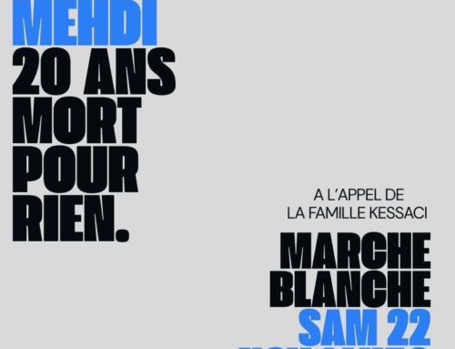 Appel à la marche blanche « Justice pour Mehdi », 20 ans, mort pour rien